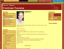 Tablet Screenshot of centrumtoscana.majestat.cz