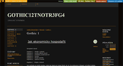 Desktop Screenshot of gothic-game.majestat.cz
