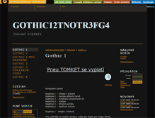 Tablet Screenshot of gothic-game.majestat.cz